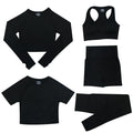 Conjunto Feminino Fitness Yoga - 5 peças